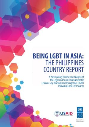 Being Lgbt in Asia: the Philippines Country Report