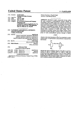 United States Patent (11) 3,622,629 72) Inventor Laszlo Lugosy Primary Examiner-Floyd D