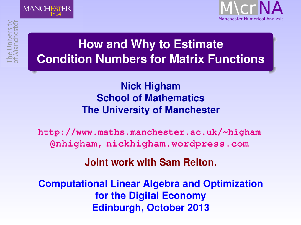 What Is The Condition Number Of The N By N Identity Matrix