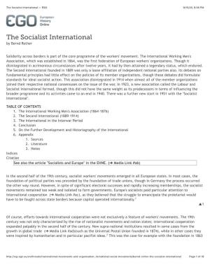 The Socialist International — EGO 9/15/20, 9�38 PM