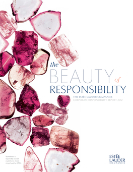 The Est{E Lauder Companies Corporate Responsibility Report 2012