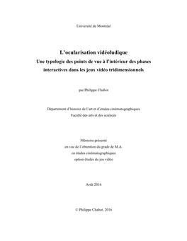 Chabot Philippe 2016 Memoire.Pdf (4.538Mb)