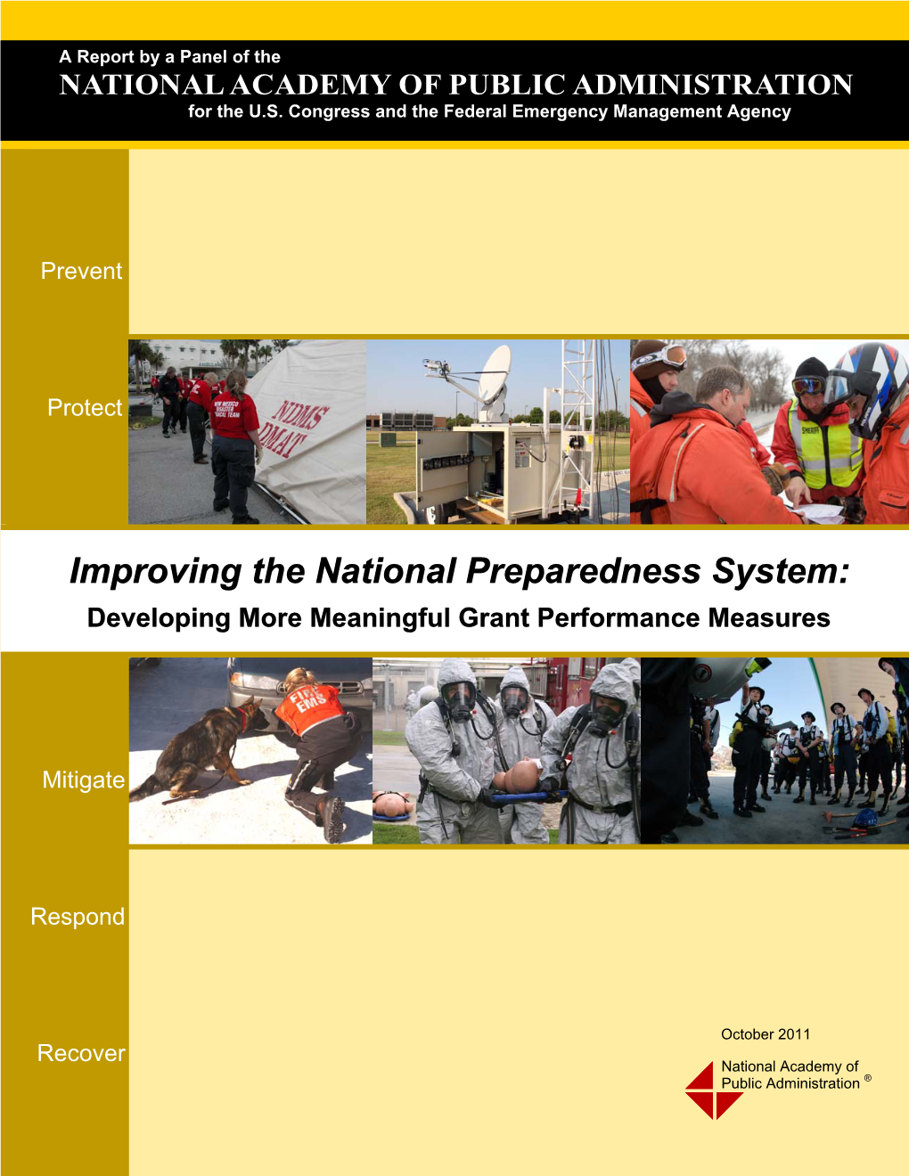 Improving the National Preparedness System