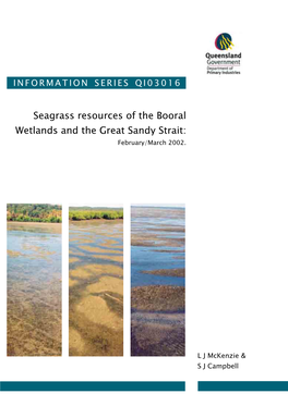 Seagrass Resources of the Booral Wetlands and the Great Sandy Strait: February/March 2002