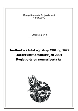 Budsjettnemnda for Jordbruket 12.04.2000