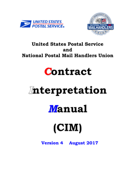 Contract Interpretation Manual (CIM)