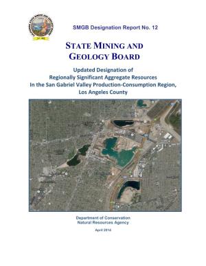 State Mining and Geology Board