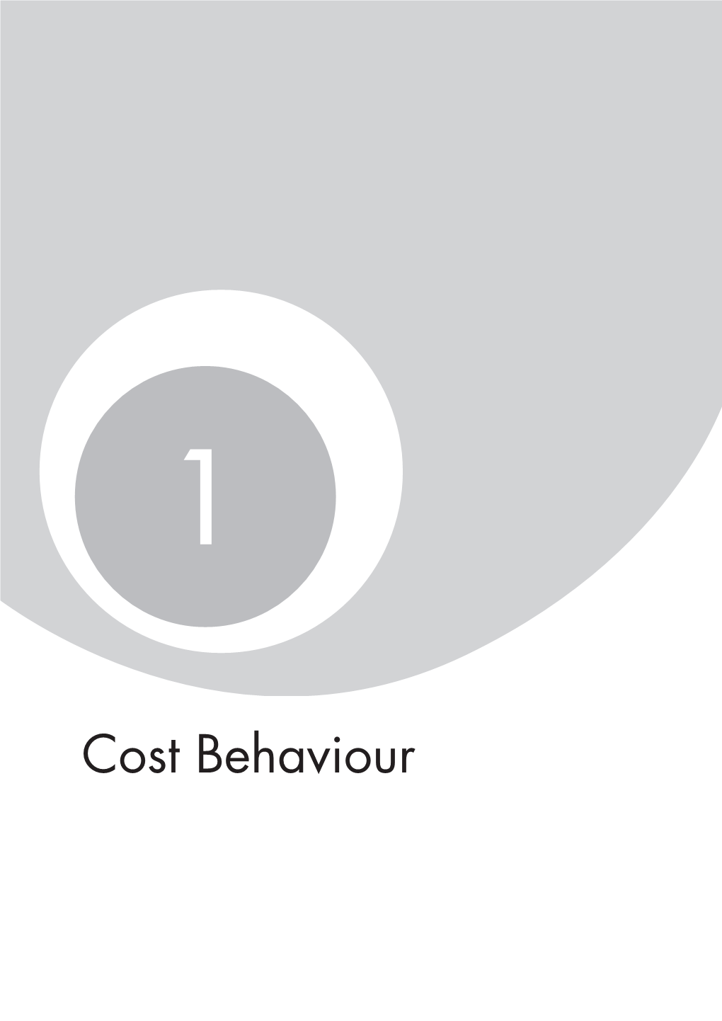 Cost Behaviour