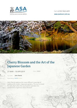 Cherry Blossom and the Art of the Japanese Garden