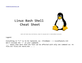 Linux (BASH) Cheat Sheet