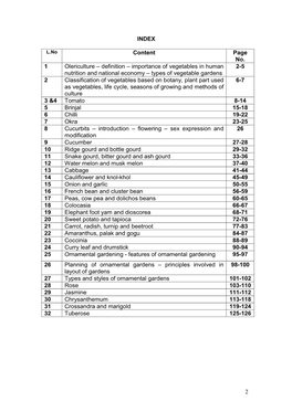 Importance of Vegetables in Human Nutrition and National Economy – Types of Vegetable Gardens