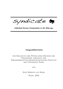 Syndicate Framework 55 Table of Contents Ix