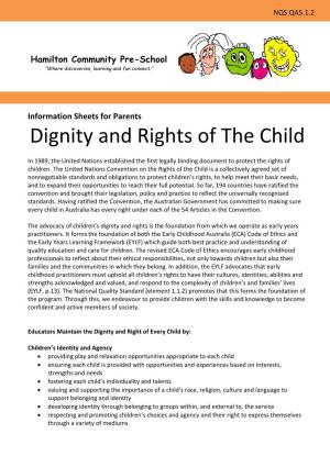 Dignity and Rights of the Child