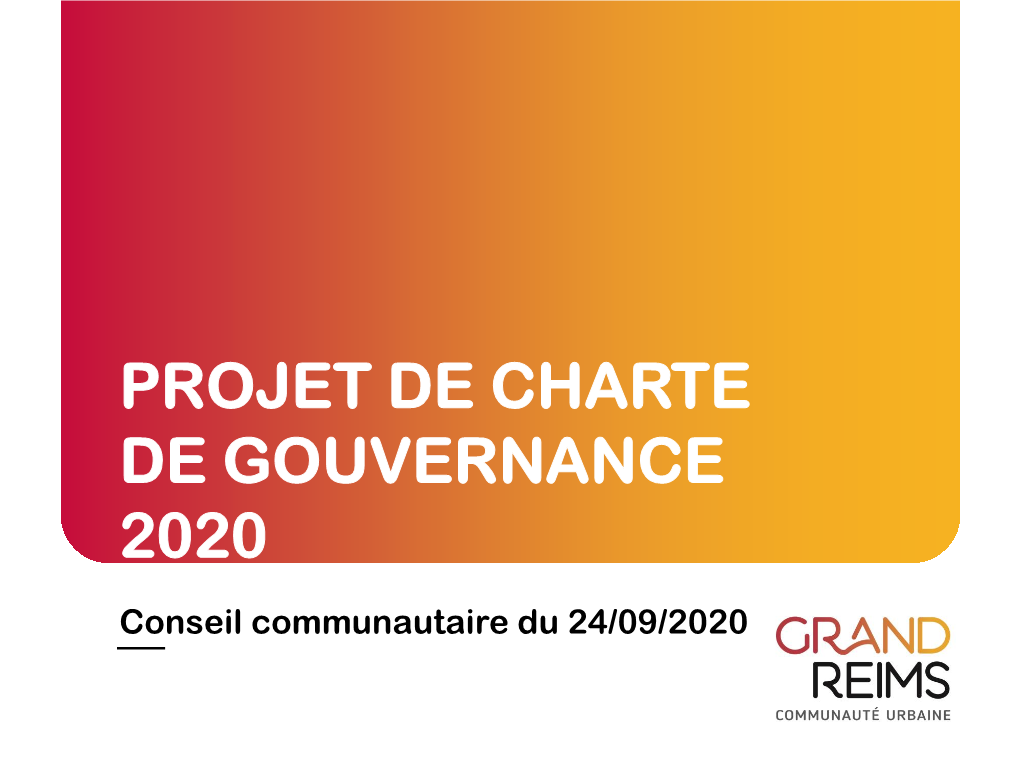 Conseil Communautaire Du 24/09/2020 Préambule Sommaire