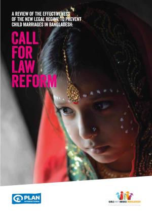 Call for Law Reform