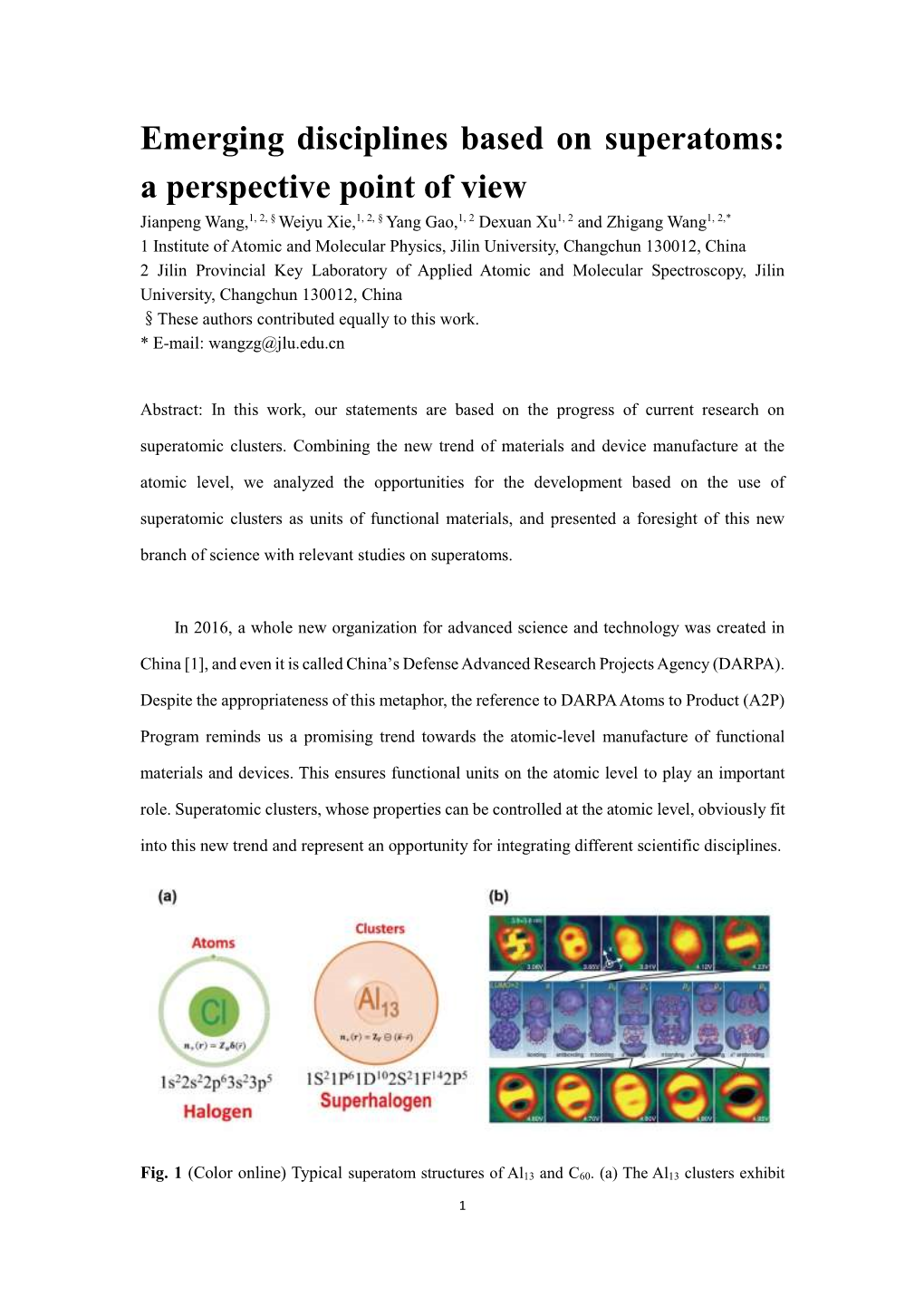 Emerging Disciplines Based on Superatoms