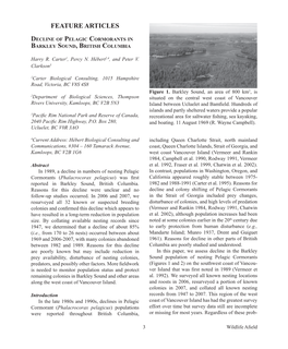 Decline of Pelagic Cormorants in Barkley Sound, British Columbia