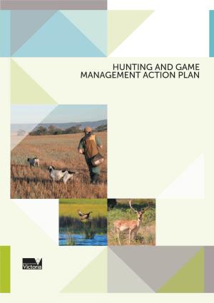 Hunting and Game Management Action Plan