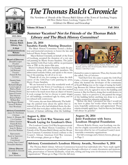 Fall 2014 Chronicle