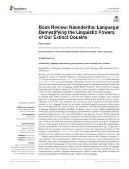 Neanderthal Language: Demystifying the Linguistic Powers of Our Extinct Cousins