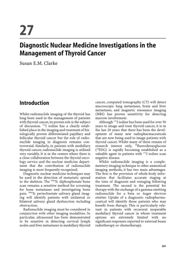 Diagnostic Nuclear Medicine Investigations in the Management of Thyroid Cancer Susan E.M
