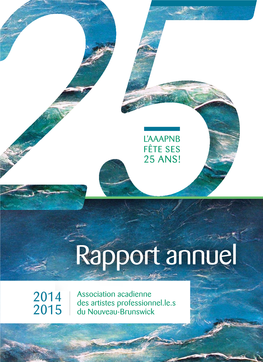 Rapport Annuel