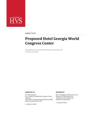 Proposed Hotel Georgia World Congress Center