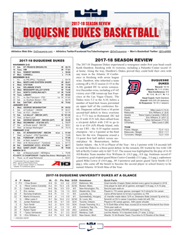 Duquesne Dukes Basketball