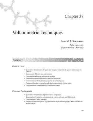 Voltammetric Techniques