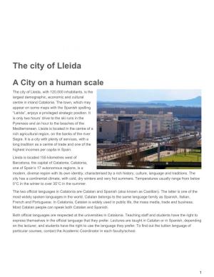 The City of Lleida