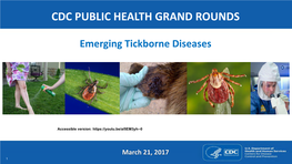 Emerging Tickborne Diseases