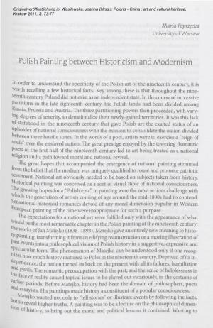 Polish Painting Between Historicism and Modernism