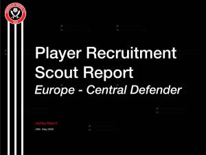 Player Recruitment Report