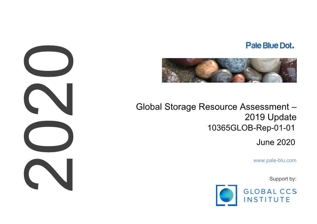 Global Storage Resource Assessment – 2019 Update 10365GLOB-Rep-01-01 June 2020