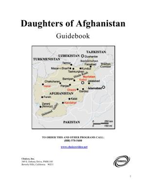 Daughters of Afghanistan Guidebook