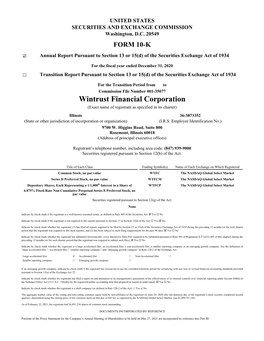 Wintrust Financial Corporation (Exact Name of Registrant As Specified in Its Charter)