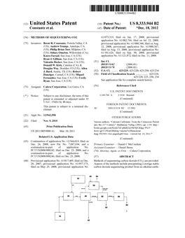 (12) United States Patent (10) Patent No.: US 8,333,944 B2 Constantz Et Al