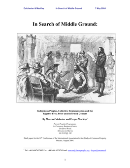 In Search of Middle Ground