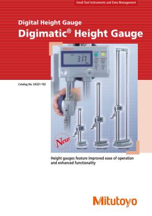 Digimatic® Height Gauge