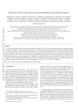 Arxiv:1808.06177V2 [Astro-Ph.CO] 22 Dec 2018 I Cec,Deen301 Ot Korea