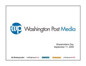 Washington Post Media Each Week