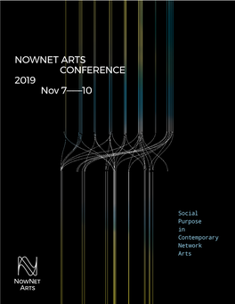 NOWNET ARTS CONFERENCE 2019 Nov 7––—–10