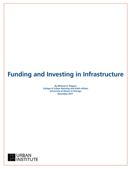 Funding and Investing in Infrastructure