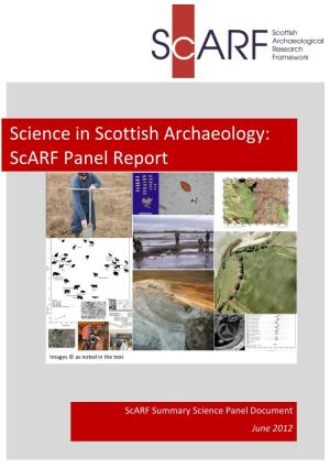 Science in Scottish Archaeology: Scarf Panel Report