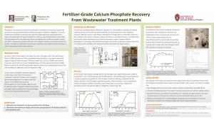 Fertilizer-Grade Calcium Phosphate Recovery from Wastewater