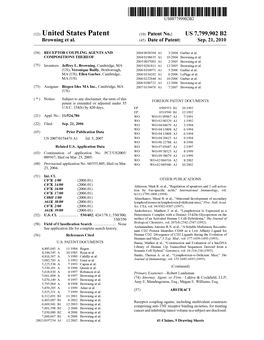 (12) United States Patent (10) Patent No.: US 7,799,902 B2 Browning Et A1