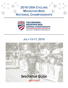 2016 Usa Cycling Mountain Bike National Championships