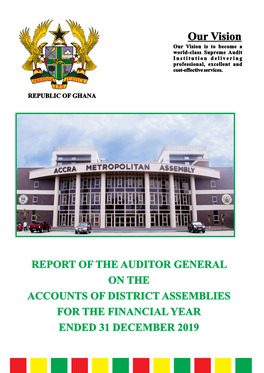 Report of the Auditor General on the Accounts of District Assemblies For