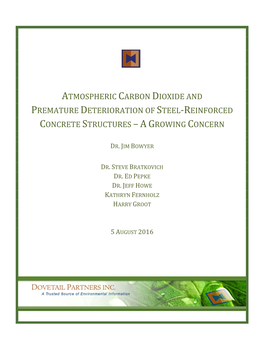 Atmospheric Carbon Dioxide and Premature Deterioration of Steel-Reinforced Concrete Structures – a Growing Concern