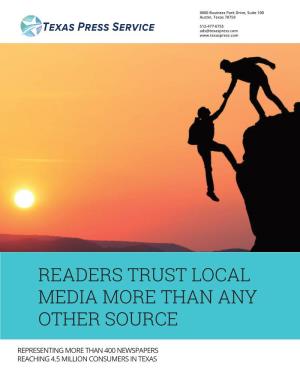 Readers Trust Local Media More Than Any Other Source